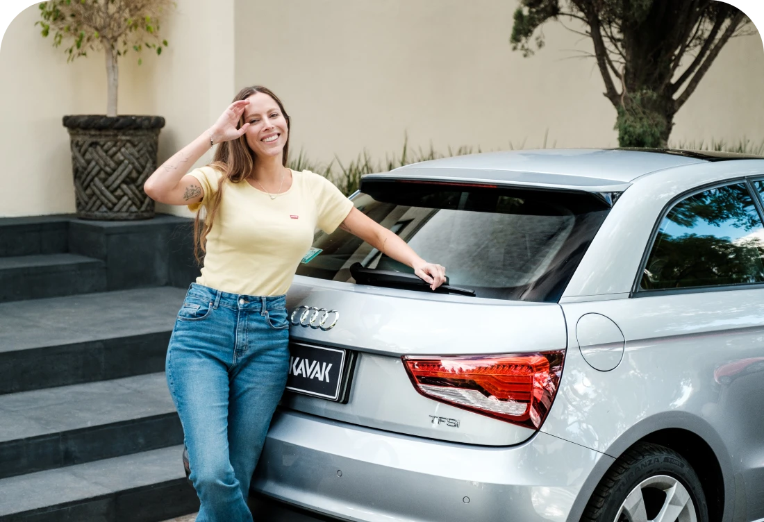 Mujer solicita que Kavak recoja el auto a domicilio.